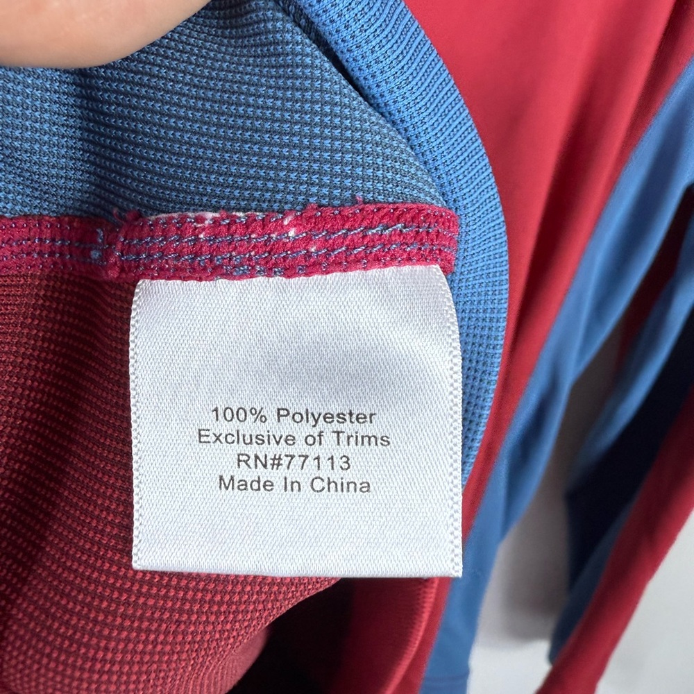 Cloudveil Mens Running Mock‎ Neck Baselayer Shirt 1/2 Zip Large Red Performance - Picture 6 of 8